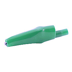 NTE Electronics 72-188-5 Alligator Clip with Screw and Green Insulator