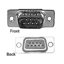 Philmore DP9 D-Sub Connector, 9 pin Male Solder Type - Philmore Electronics